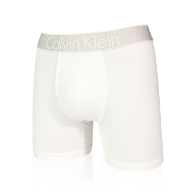 Calvin Klein Microfiber系列盒裝平口四角褲/CK內褲-白色