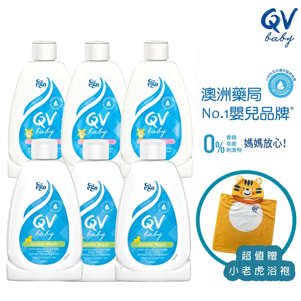 【超值大回饋】QV嬰兒呵護潔膚保濕組