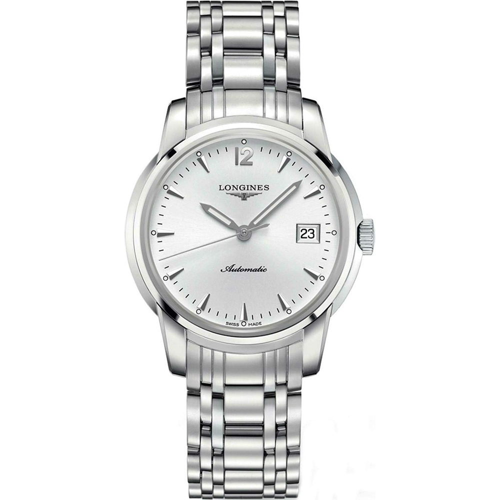 LONGINES 浪琴 官方授權 Saint-Imier 機械腕錶-銀/39mm L2.763.4.72.6