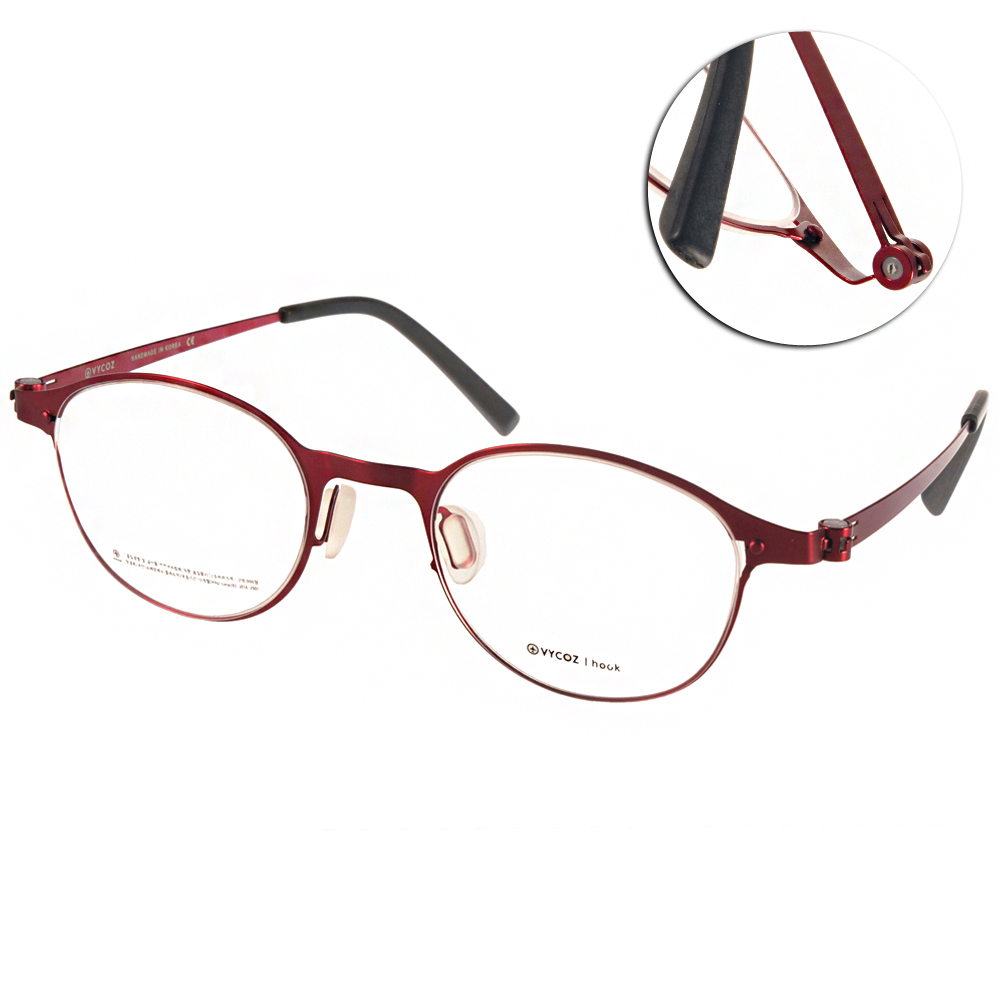 VYCOZ眼鏡復古圓框薄鋼款/紅#LINK REDRED | 一般鏡框| Yahoo奇摩購物中心