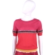 ALBERTA FERRETTI 桃x紅色刷色設計針織短袖上衣 product thumbnail 1