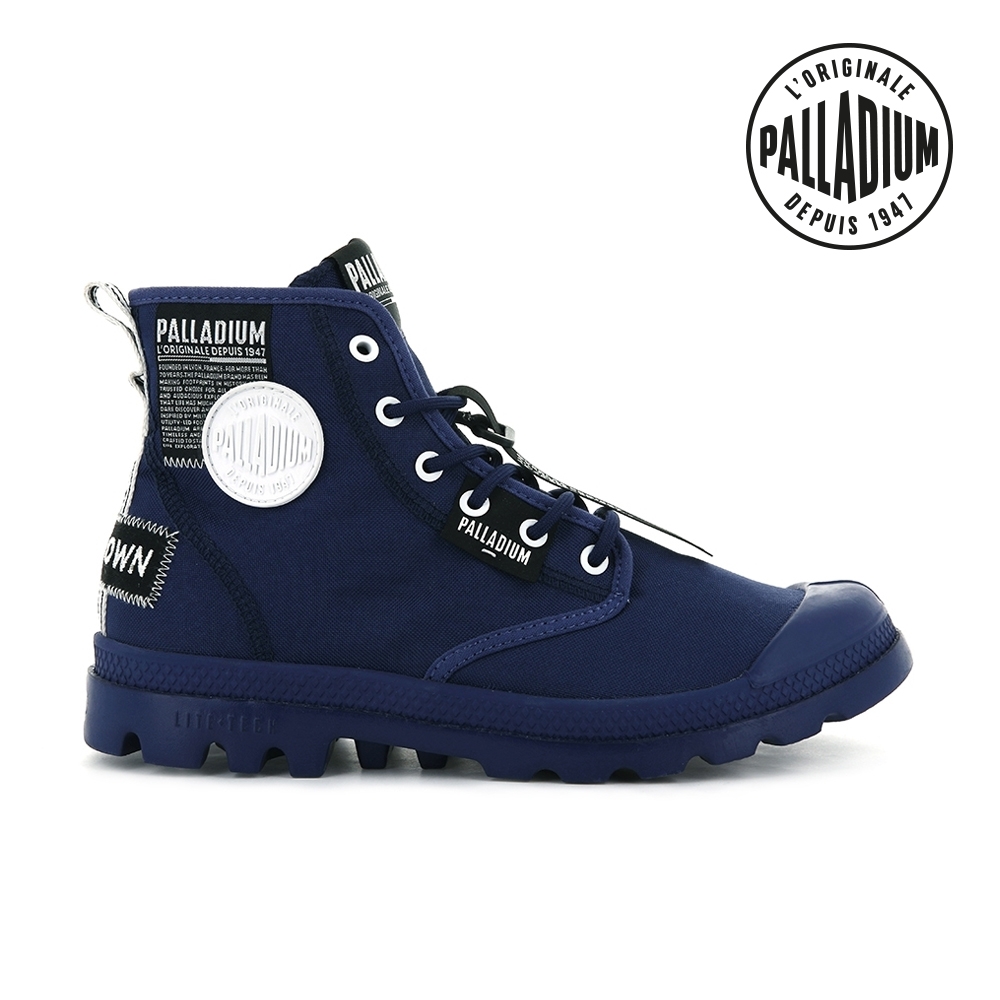 PALLADIUM PAMPA LITE OVERLAB輕量標籤軍靴-中性-寶藍