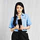 FILA #幻遊世界 女條紋短版襯衫-淺藍 5WSY-1445-BU product thumbnail 1