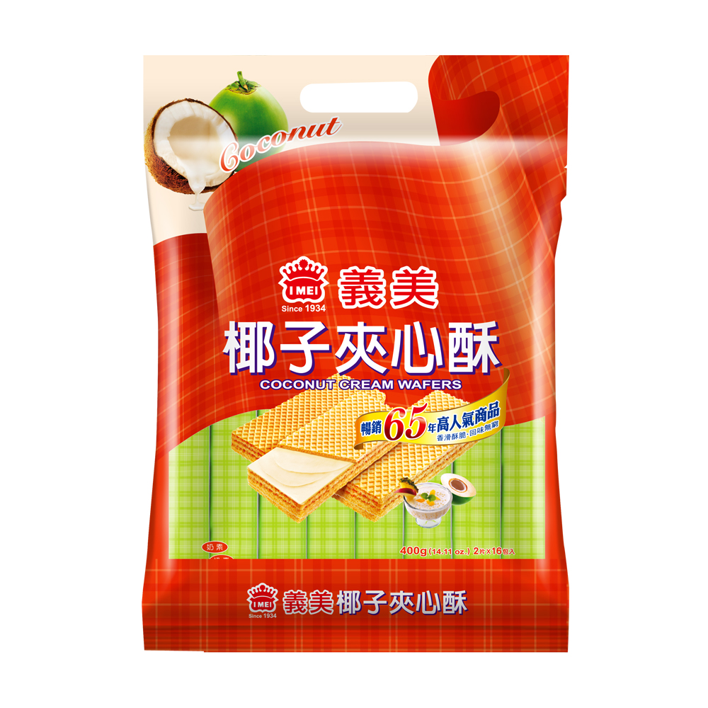 義美 椰子夾心酥(400g)