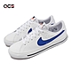 Nike 休閒鞋 Court Legacy GS 女鞋 大童鞋 白 藍 網球風 皮革 基本款 小白鞋 DA5380-101 product thumbnail 1