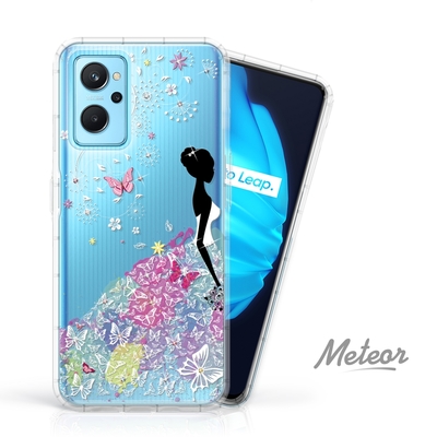 Meteor realme 9i 奧地利水鑽彩繪防摔殼 - 花嫁