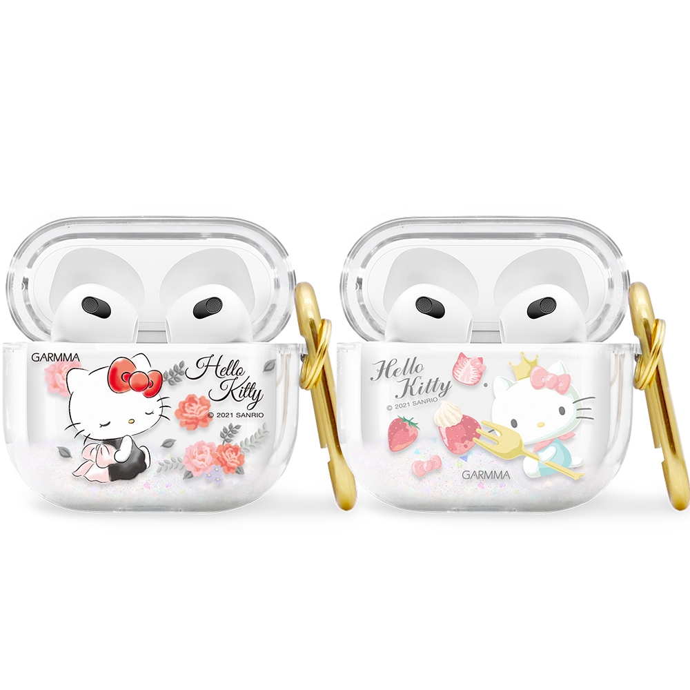 GARMMA Hello Kitty AirPods 3代 藍牙耳機流沙保護套