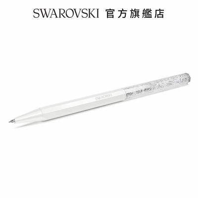 SWAROVSKI 施華洛世奇 Crystalline 圓珠筆八邊形, 白色, 白色漆面