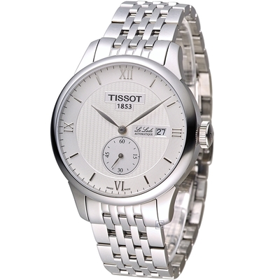 TISSOT 天梭 官方授權 Le Locle 立洛克小秒針機械錶 T0064281103801-白