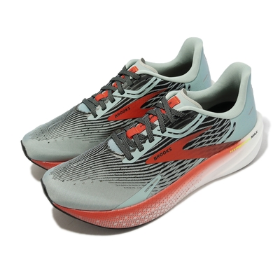 Brooks 慢跑鞋 Hyperion Max 男鞋 綠 橘 輕量 透氣 回彈 緩震 運動鞋 1103901D426