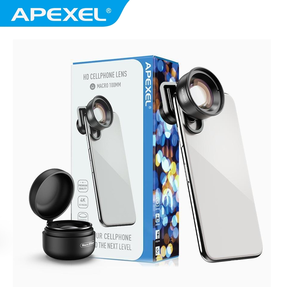 【APEXEL】100MM微距手機專用鏡頭(APL-HD5BM)