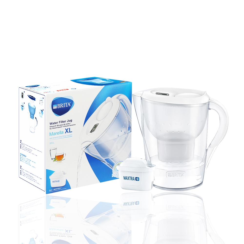 (BRITA) Marella 3.5L馬利拉濾水壺-(獨家贈全效型濾芯x1)