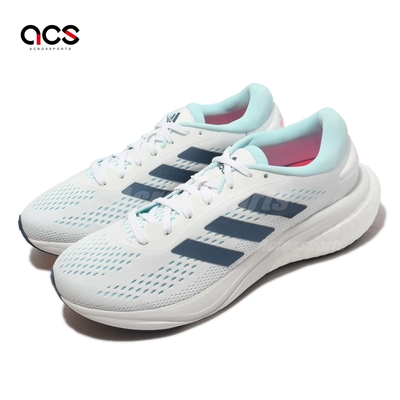 adidas 慢跑鞋 Supernova 2 W 白 藍 女鞋 BOOST 緩震 運動鞋 愛迪達 GW9100