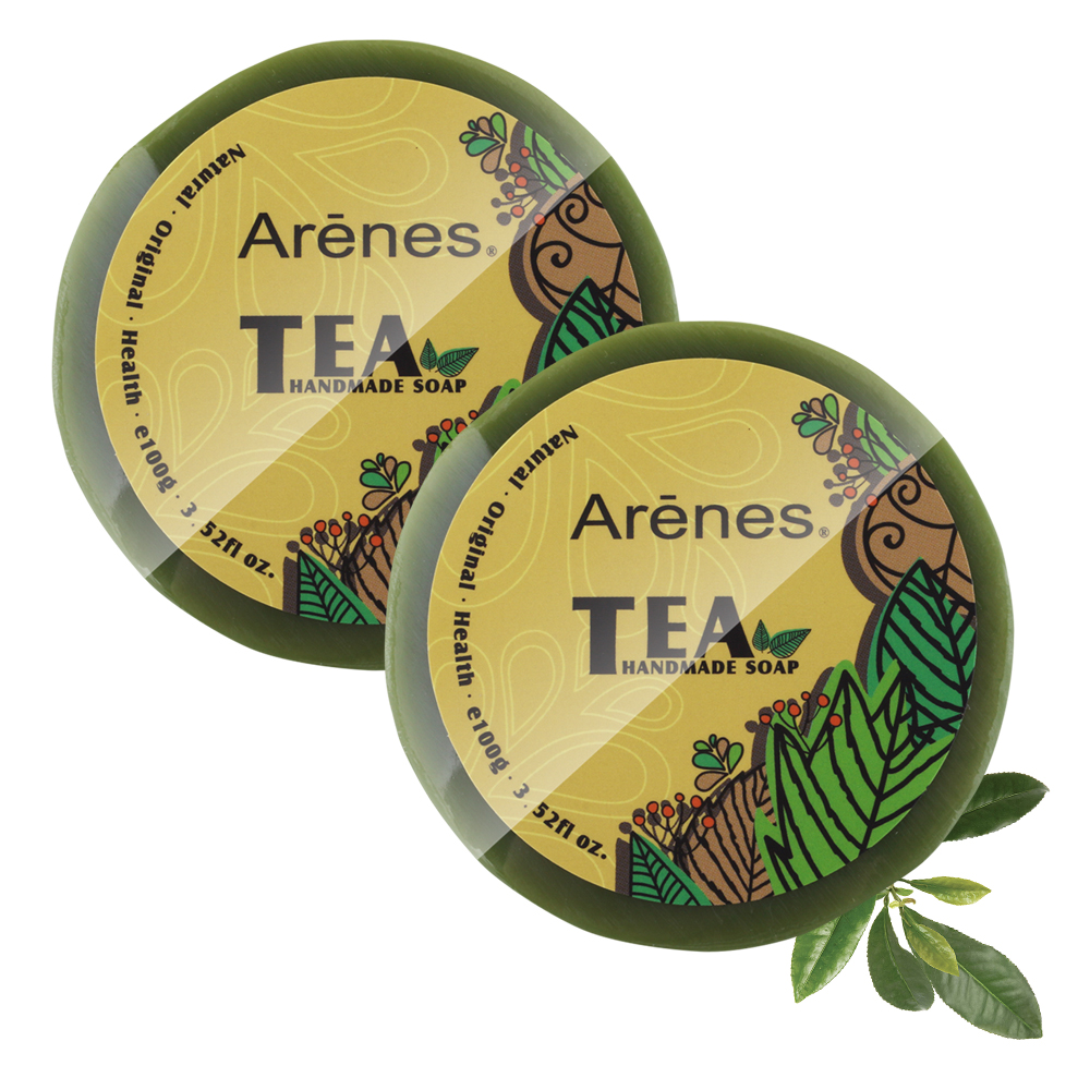 Arenes 茶多酚極潤保濕手工皂 兩入組