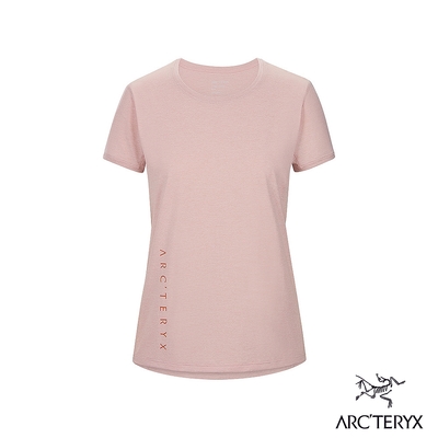 Arcteryx 始祖鳥 女 Taema 快乾短袖圓領衫 沙漠雜粉/陶醉棕