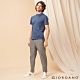 GIORDANO 男裝棉麻低腰修身九分褲-19 黑白細紋 product thumbnail 1