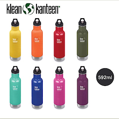 美國Klean Kanteen 窄口不鏽鋼保溫瓶-592ml