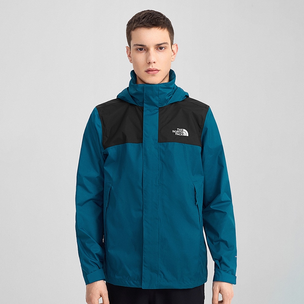 The North Face NEW SANGRO PLUS 男 防水透氣連帽衝鋒衣 藍 NF0A4UAUS2X