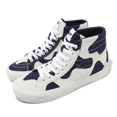 Vans 休閒鞋 Sk8-Hi WP VR3 LX 環保系列 白 深藍 不對稱 男鞋 女鞋 VN0007QGW00