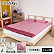 TENDAYS 玩色柔眠床墊(乾燥玫瑰)標準雙人5尺 5.5cm厚-買床送枕 product thumbnail 1