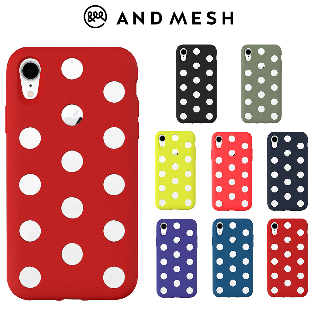 日本AndMesh QQ圓點雙層防撞保護套-iPhone XR product image 1