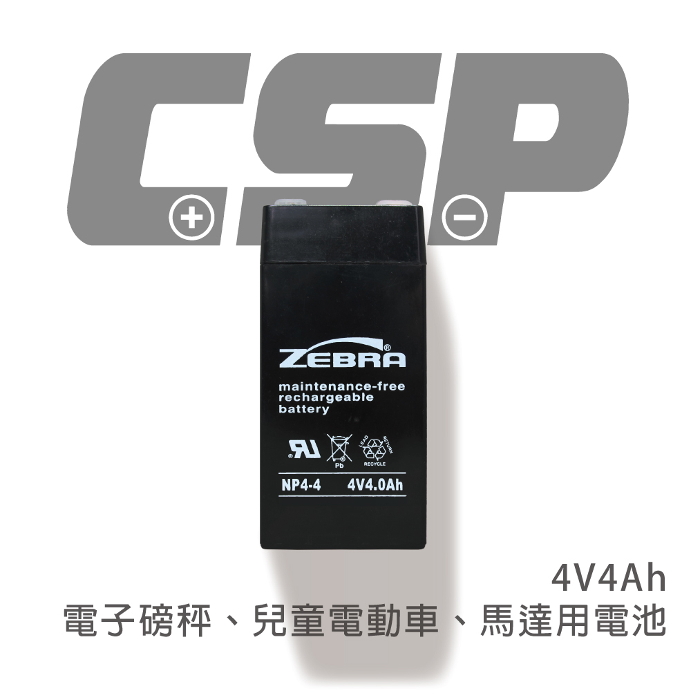 【CSP進煌】NP4-4 (4V4Ah)鉛酸電池 /馬達/電子磅秤/兒童電動車