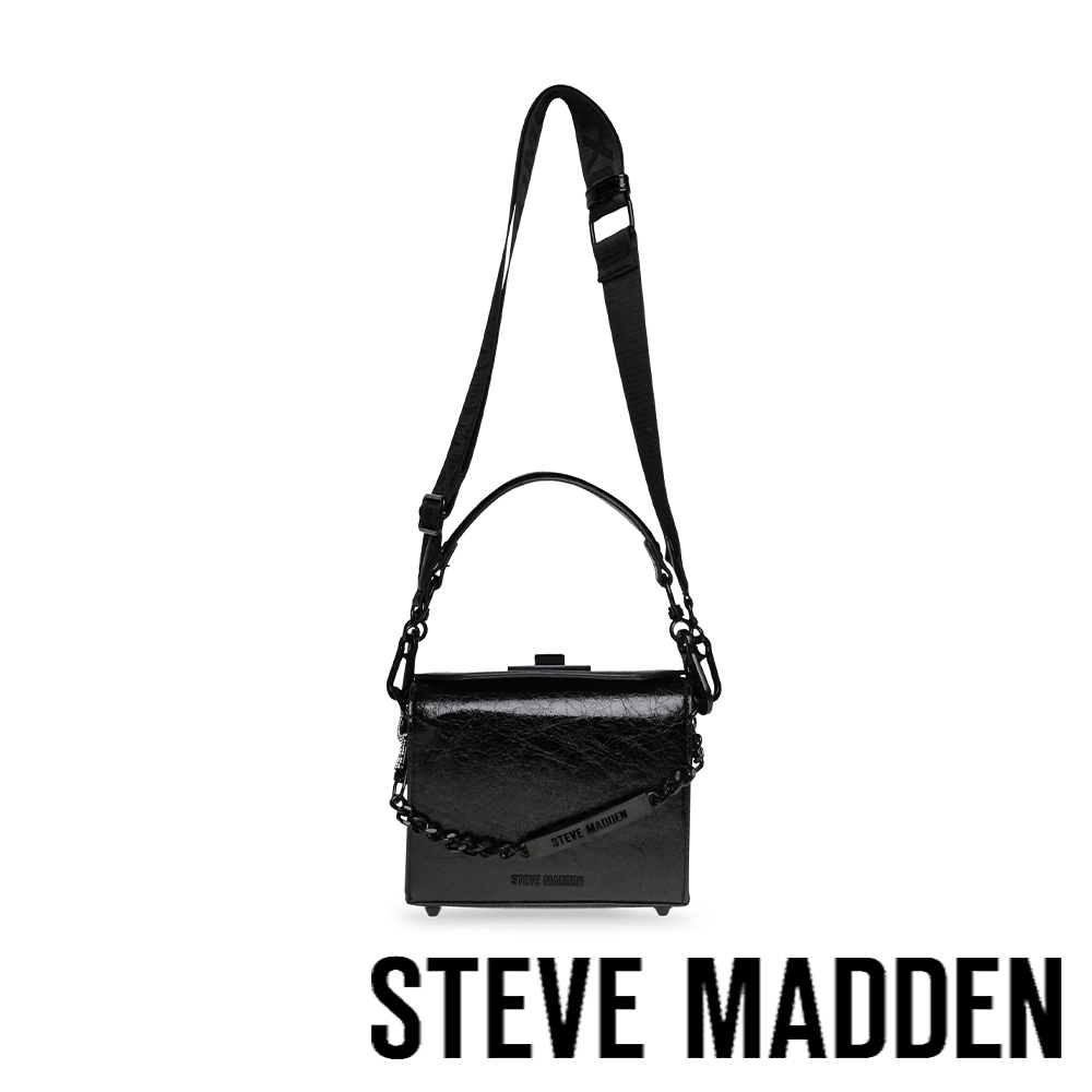 STEVE MADDEN-BKIRRA 皮革三背帶相機包-黑色