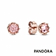 【Pandora官方直營】粉紅璀璨皇冠針式耳環 product thumbnail 1