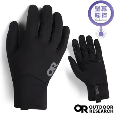 【Outdoor Research】女 輕量級透氣保暖智慧抓絨手套(可觸控)_OR300561-0001 黑