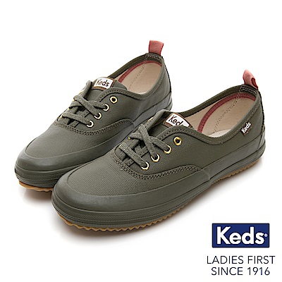 Keds SCOUT 機能防潑水綁帶休閒鞋-橄欖綠