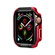 軍盾防撞 抗衝擊 Apple Watch Series SE/6/5/4 (44mm) 鋁合金雙料邊框保護殼(烈焰紅) product thumbnail 1