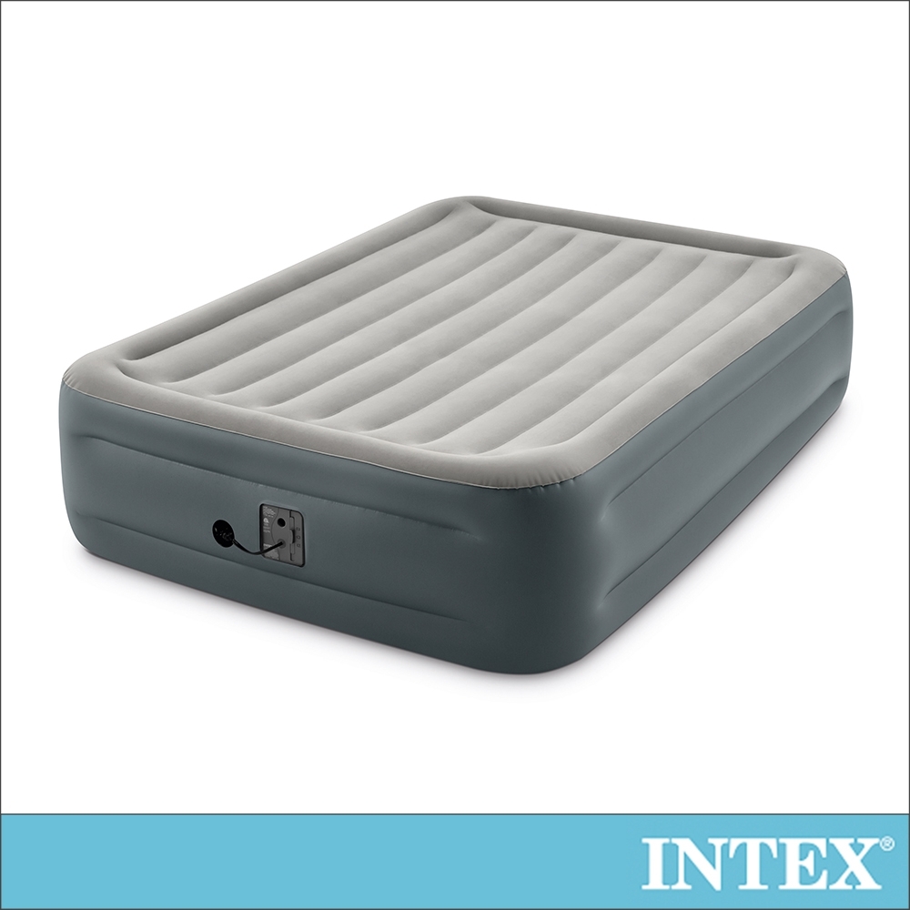 INTEX 豪華加高雙人加大充氣床墊-寬152x高46cm(64125)