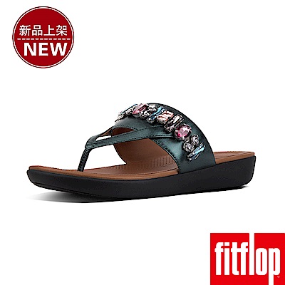 DELTA BEJEWELLED TOE-THONGS-銀河綠