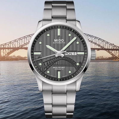 MIDO美度 官方授權 MULTIFORT先鋒系列 20周年紀念 機械腕錶 母親節 禮物 42mm/M0054301106181