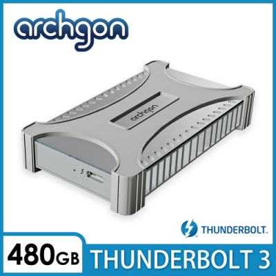 archgon X70 II外接式固態硬碟Thunderbolt 3-480GB -鑽石銀