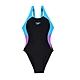 SPEEDO COLOURBLOCK 女運動連身泳裝-游泳 競賽 SD800440816661 黑水藍紫 product thumbnail 1