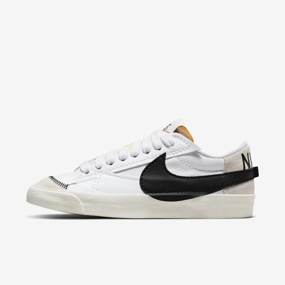 Nike W Blazer Low 77 Jumbo [DQ1470-101] 女 休閒鞋 經典 超大LOGO 白黑