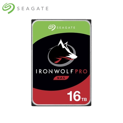 Seagate哪嘶狼IronWolf Pro 16TB 3.5吋 7200轉NAS專用硬碟（ST16000NE000）