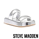 STEVE MADDEN-BOSSANOVA 胖胖雙帶厚底拖鞋-銀色 product thumbnail 1