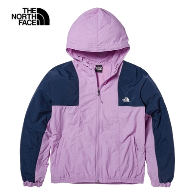 The North Face W MFO PF WIND JACKET - AP 女風衣外套-藍紫-NF0A5JXIITM