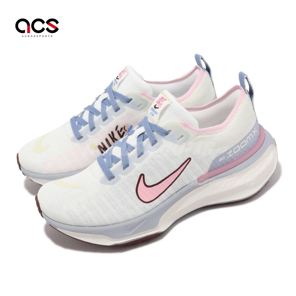 Nike 慢跑鞋Wmns ZoomX Invincible Run FK 3 女鞋藍粉紅運動鞋FJ7727