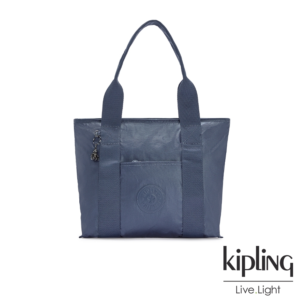 Kipling 個性霧灰藍手提包-ERA S