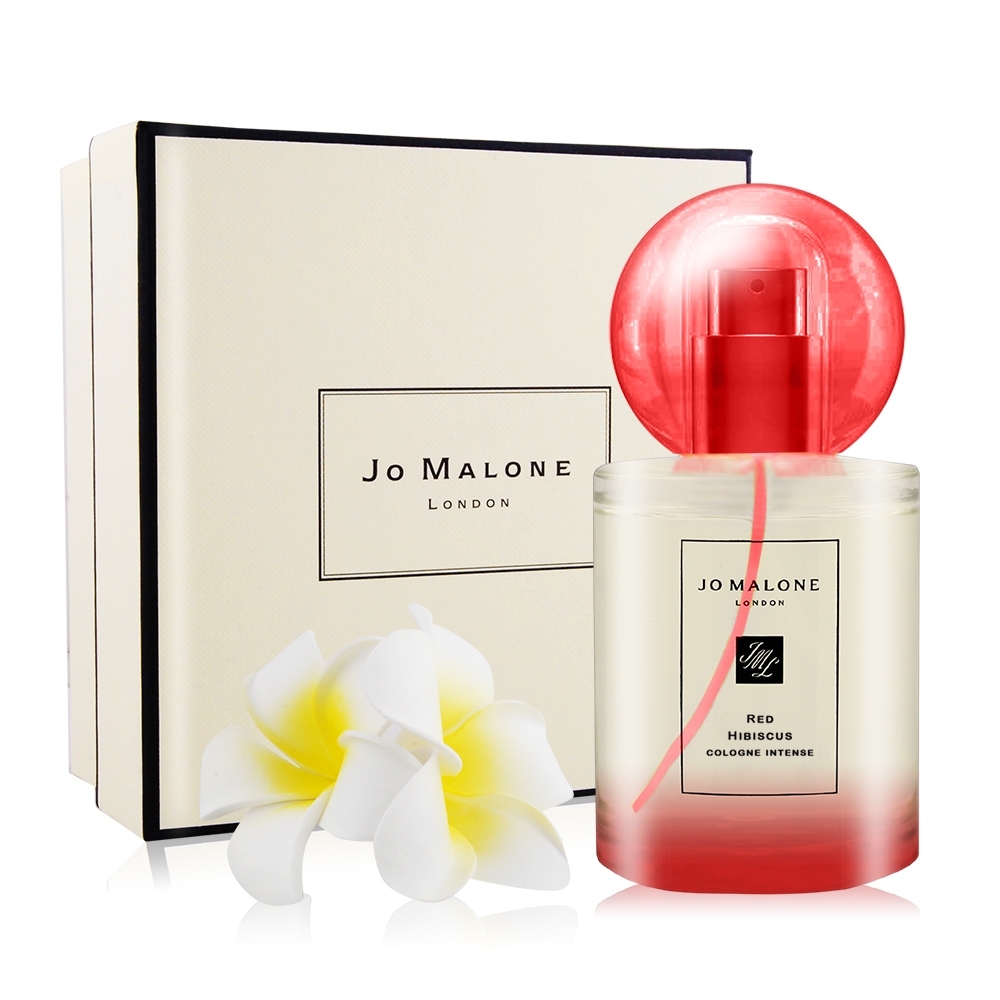 Jo Malone 朱槿花芳醇香水 Red Hibiscus 30ml+原廠雞蛋花飾-熱帶島嶼花園系列-國際航空版