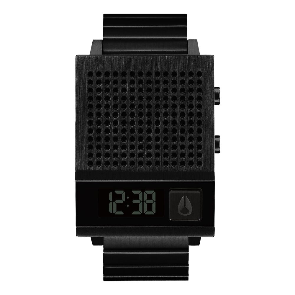 NIXON 科技潮流方型電子腕錶-黑(A1266001)/35X45mm