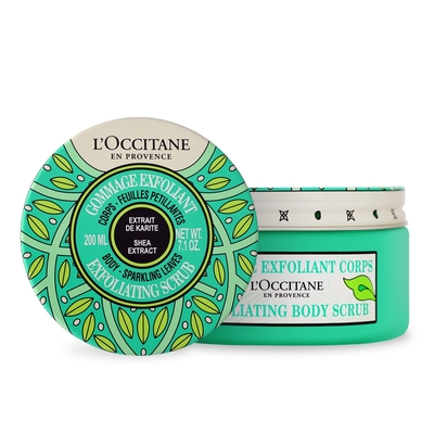 L OCCITANE 歐舒丹 歡聚乳油木碧綠去角質美體霜200ml-百貨公司貨