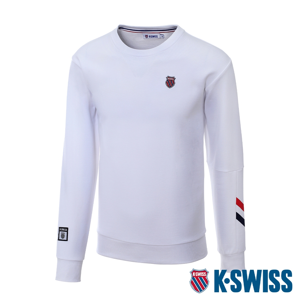 K-SWISS  Sweatshirt 圓領上衣-女-白