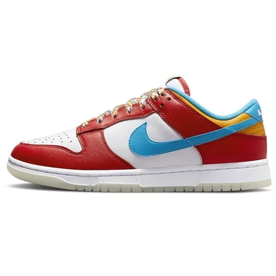 【NIKE 耐吉】LeBron James x Nike Dunk Fruity Pebbles 詹皇 紅白藍 男款 DH8009-600(LeBron)