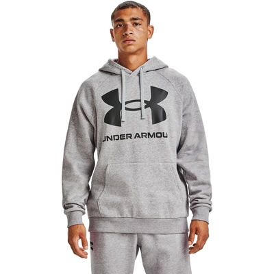 【UNDER ARMOUR】UA 男 RIVAL FLEECE連帽長袖套頭衫-人氣新品