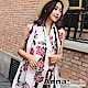 AnnaSofia 框蜜麗花 亮緞面仿絲披肩絲巾圍巾(米桃系) product thumbnail 1