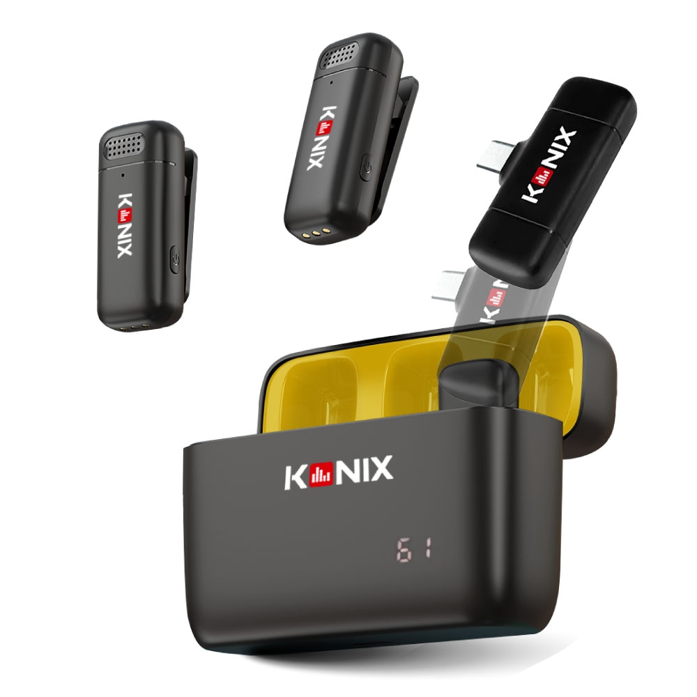 【KONIX】G2 無線麥克風-USB Type-C款 網路直播 影片拍攝 藍牙麥克風 智慧降噪收音